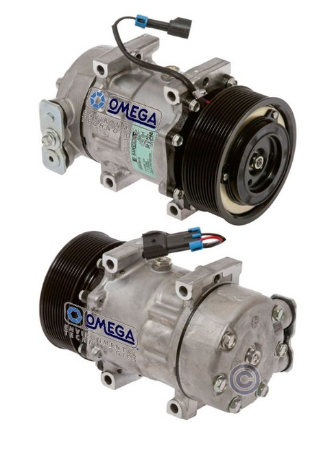 Sanden Compressor Model SD7H15SHD 12V with 126mm Clutch Diameter and Pad Fitting - 20-04384 by Omega