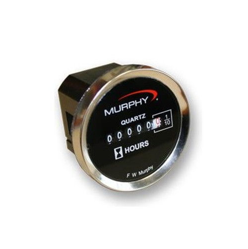 Murphy TM Series 6-Digits Hourmeter with Bright Stainless Steel Bezel 12-24V - TM4592