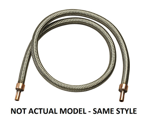 Yellow Jacket Stainless Steel Hose 3/4 in. x 36 in., Male Sweat Fitting - 85536