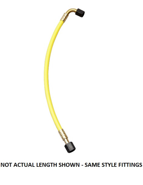 Yellow Jacket 60 in. High Temperature Pressure Control Hose 1/4 in. Str. x 90 Deg. - 78760