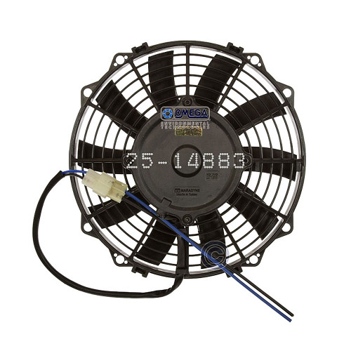 Omega Fan Assembly Puller Straight Blade 8-in 12V 125W Standard REV - 25-14883