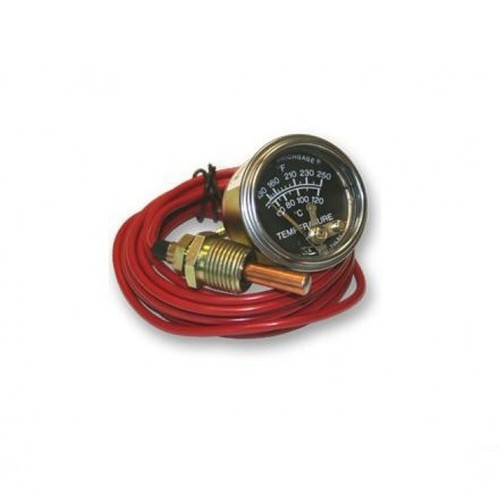 Murphy 130-250F Temperature Swichgage 2 in. w/ FS Contact, 10 Ft Capillary and Plated Steel Case - 20T-F-250-10-1/2