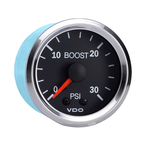 VDO Vision Chrome 30 PSI Mechanical Boost Gauge 12V - 150-194