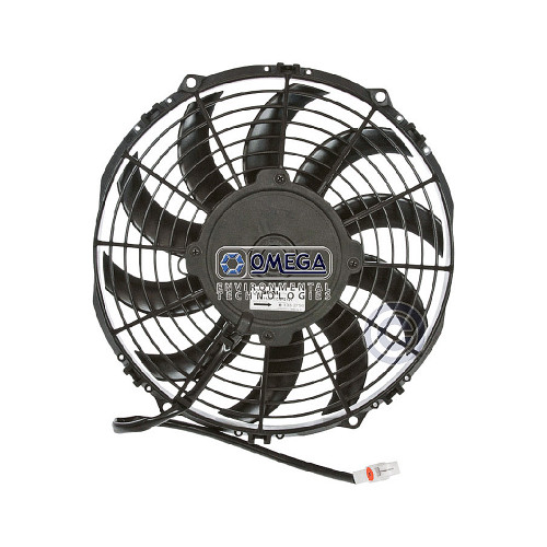 Omega Fan Assembly Pusher Skewed Blade 10-in 12V 140W Standard - 25-14812-S