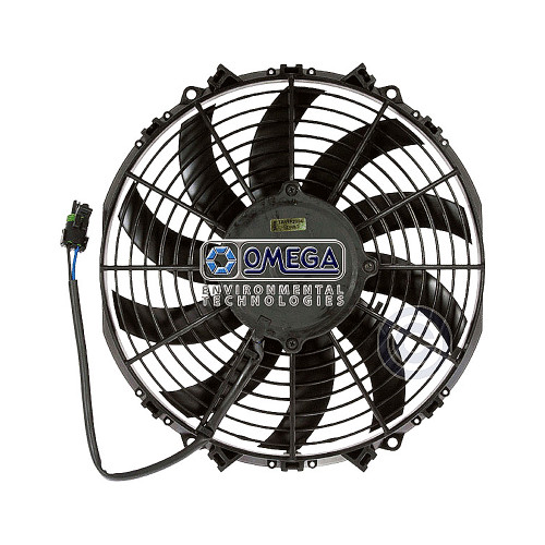 Omega Fan Assembly Puller Straight Blade 11-in 12V 130W High Performance - 25-11136