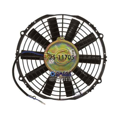 Omega Fan Assembly Puller Skewed Blade 10-in 12V 80W Standard REV - 25-11705