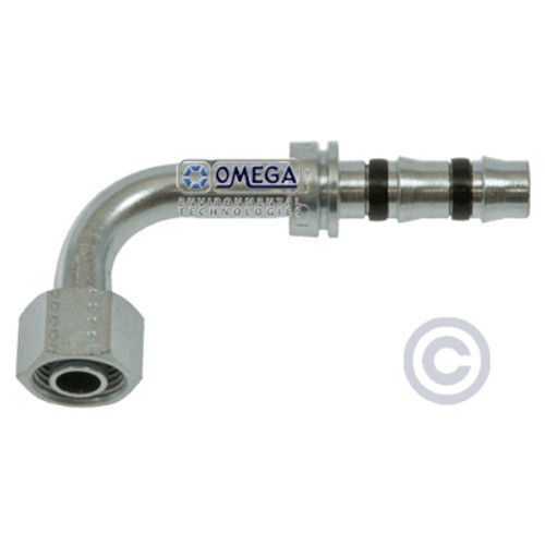Omega No. 10 90 Deg. Manuli-Quick Click Steel Fitting - 35-QC1326