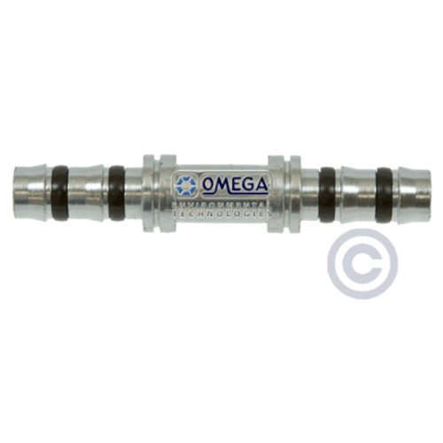 Omega No. 12 Straight Manuli-Quick Click Steel Splicer Fitting - 35-QC6104