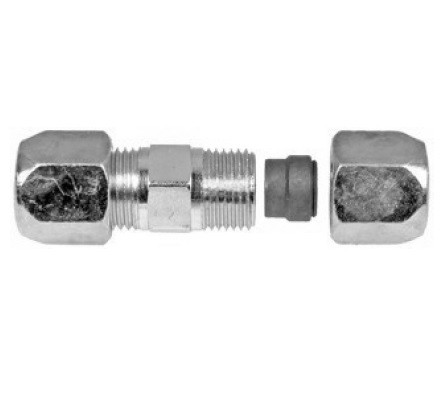 Omega Splicer Straight Aluminum Compression Fitting 6 x 6 - 35-12886