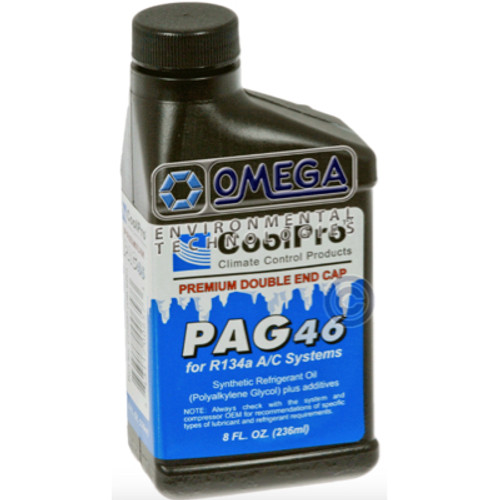 Omega Oil PAG 46 Synthetic Refrigerant Oil Premium Double End Cap - 41-50102