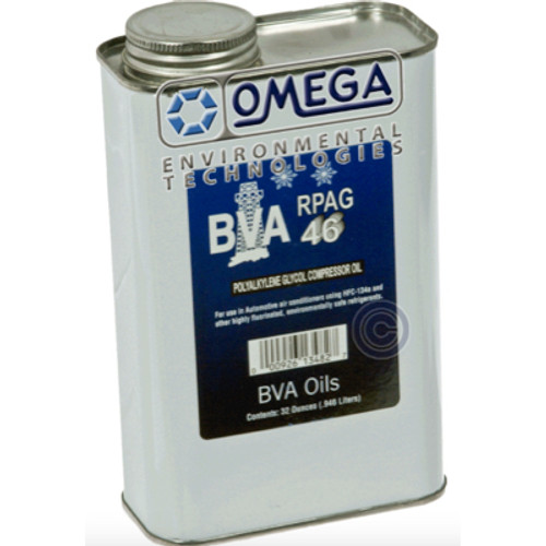 BVA Oil RPAG 46 Polyalkylene Glycol Compressor Oil Metal Can - 41-50058 by Omega