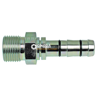 Omega No. 12 Straight Aeroquip EZ-Clip O-Ring Type Steel Fitting - 35-EZ1807