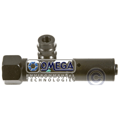 Omega No. 6 Straight Beadlock Reduced Steel Fitting with R134A Port - 35-R1301-3STL