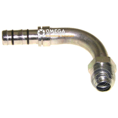 Omega No. 12 90 Deg. Aeroquip EZ-Clip O-Ring Type Steel Fitting - 35-EZ1424