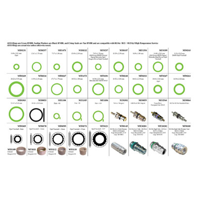 Omega GM O-Ring, Valve Cores and Sealing Washer Kit - MT20000