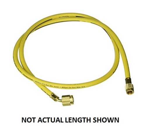 Yellow Jacket 10 ft. Yellow Automotive Manifold Hose SealRight Str. x 45 Deg. for R-134a Systems - 27510