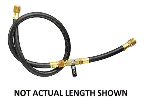 Yellow Jacket 75 ft. Plus II 3/8 in. Heavy Duty Combination Charging/Vacuum Hose 3/8 in. Straight x FlexFlow - 26175