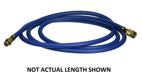 Yellow Jacket 10 ft. Blue Automotive Manifold Hose for R-134a Systems 1/2 in. Fe. Acme x 14mm Male - 27310