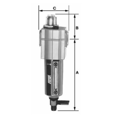 Lincoln 250 PSI/17 Bar Modular Air Line Lubricator Aluminum Body 1/2 in. Connections NPT Female - 602208