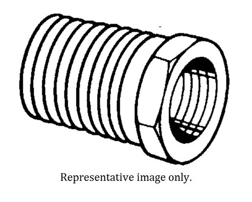 Lincoln Brass Reducing Bushing with 1/4 in. NPTF Female x 1/2 -27 in. NPTF Male Thread - 10204