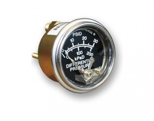 Murphy 0-30 PSI Mechanical Differential Pressure Swichgage 2 in. w/ Snap-Acting Switch - Plated Steel - 20DPE-30