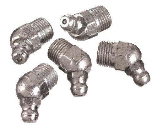 Lincoln 45 Degree Angle Packaged Grease Fittings with 1/4 in.-28 SAE Taper Thread - 5291