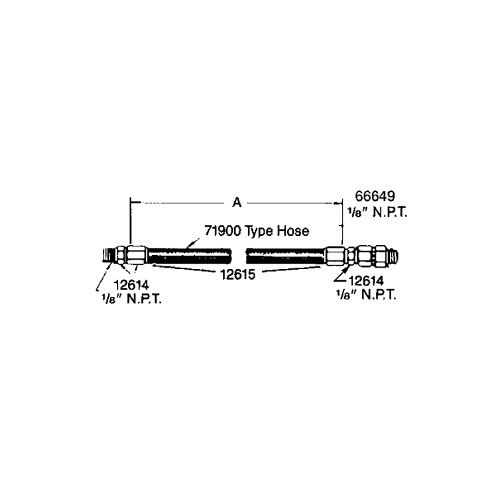 Lincoln Feed Line Hose SAE 30R-3 Type Series 81712 36-in - 81712-36