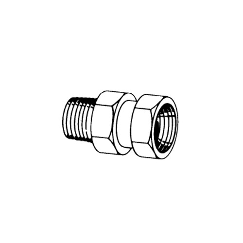 Lincoln Steel Adapter Union with 1/2 in. NPSM Female Swivel x 1/2 in. NPTF Male Thread - 66883