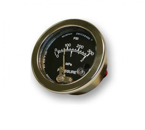 Murphy 0-400 PSI Mechanical Pressure Swichgage 2.5 in. with Plated Steel Case - Oil Sealed - 25P-OS-400