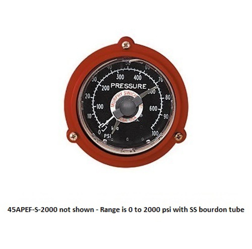 Murphy 0-2000 PSI Panel Mount Swichgage Instrument - Round Case - 45APEF-S-2000