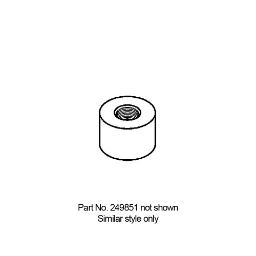  Lincoln 10mm Round Stand Off for Mounting SSV Valves, P-Clamps and Angle Iron - 249851