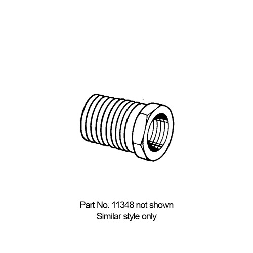 Lincoln Reducing Bushing Pipe Fitting 1/4 NPTF Female x 1/4 NPTF Male Steel - 11348