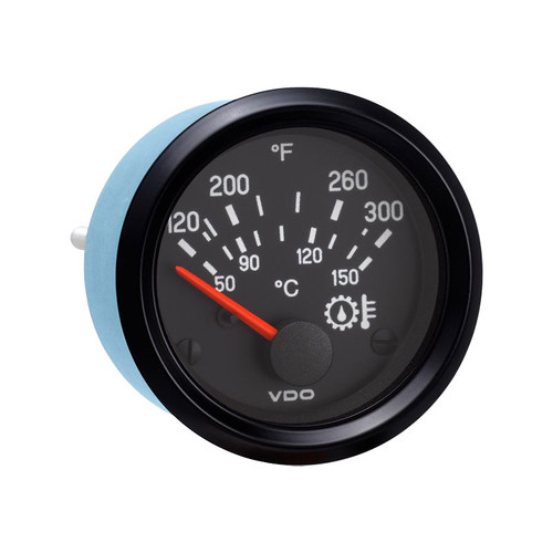 VDO Cockpit International 300F/150C Electrical Gear Temperature Gauge 12V Use with VDO Sender - 310 936