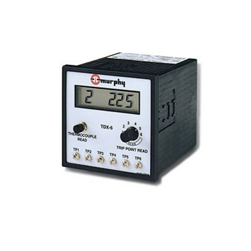 Murphy 6-Channel 0-1999F Temperature Scanner and Pyrometer 80-250 VDC Type J - Field-Effect Transistor - TDX6-B-F-J