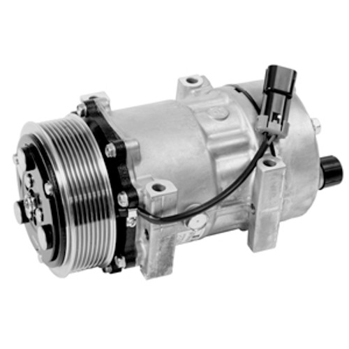 Sanden OEM SD7H15 Compressor 12V R-134a with KCA Head Type and PV8 Clutch Type - 1401371 by Kysor