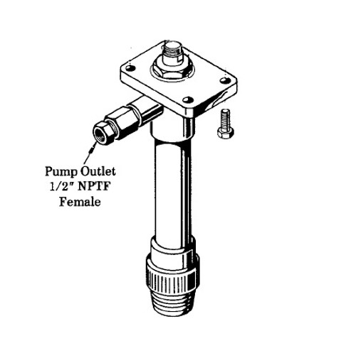 Lincoln PowerMaster Stub Pump Tube for 1940, 1951, 1914, 1924 and 1964 - 84335