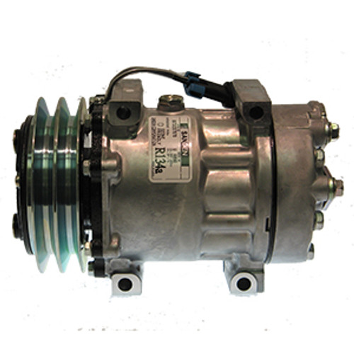 Sanden OEM SD7H15 Compressor 12V R-134a with WV Head Type and A2 Clutch Type - 1401379 by Kysor