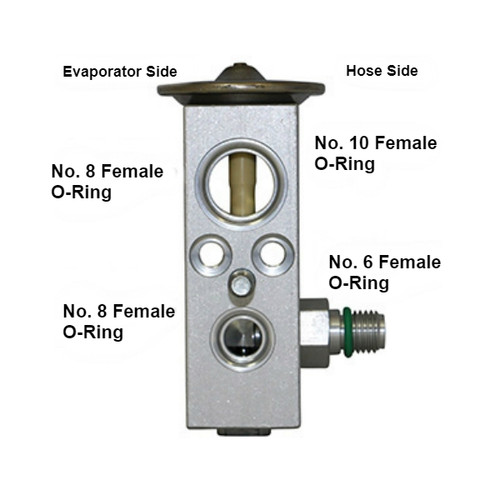 Kysor 1-1/2 Ton Block Type Aftermarket Version Expansion Valve with No. 6 Inlet and No. 8 Outlet - 1813018