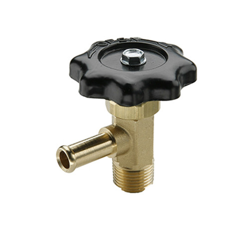 Kysor Manual Water Heater Shut Off Valve with 5/8 in. Hose to 3/8 in. Male Pipe NPT - 2411007