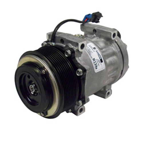 Sanden OEM SD7H15 Compressor 12V R-134a with GH Head Type and PV8 Clutch Type - 1401428 by Kysor