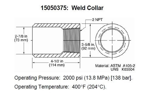 Murphy Weld Collar for LS200 - 15050375