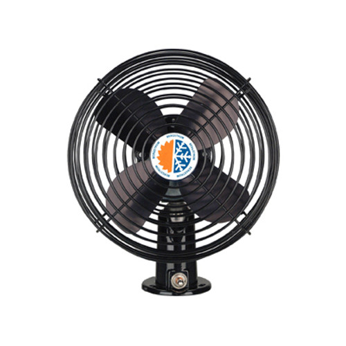 Kysor Defrost Fan with Swivel Ball Base 12V Black Cage Color - 1299004