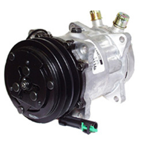 Sanden OEM SD7H15 Compressor 12V R-134a with JD Head Type and A2 Clutch Type - 1401108 by Kysor