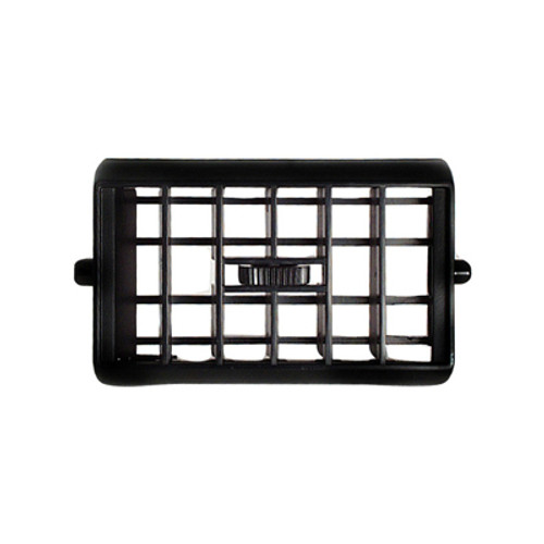 Kysor 3-1/2 in. Black Rectangular Plastic Dash A/C Louver with 3 in. x 1-3/4 in. Mounting Hole - 3212002