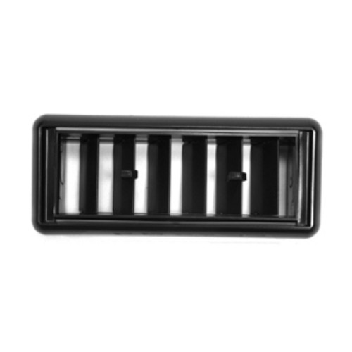 Kysor 3-1/4 in. x 7-11/16 in. Rectangular Black Plastic A/C Louver with 2-25/32 in. x 7-13/32 in. Mounting Hole - 3299033