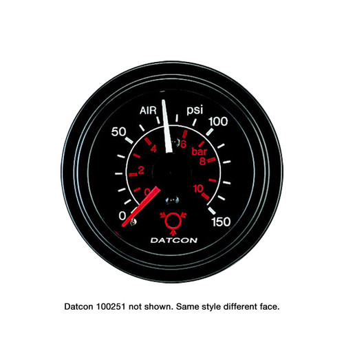 Datcon - Mechanical Dual Air Pressure Gauge 150 PSI - 100251
