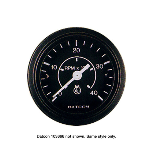 Datcon - 3 3/8-in. Tachometer Gauge 0-4000 RPM - 103666