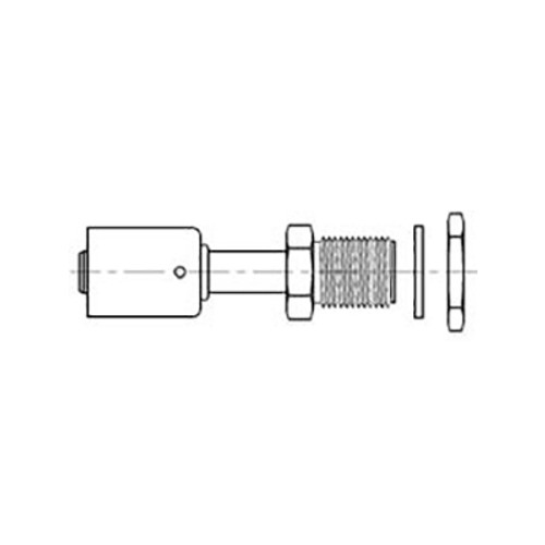 Kysor No. 10 Straight Male Insert O-Ring Fitting - 2614199