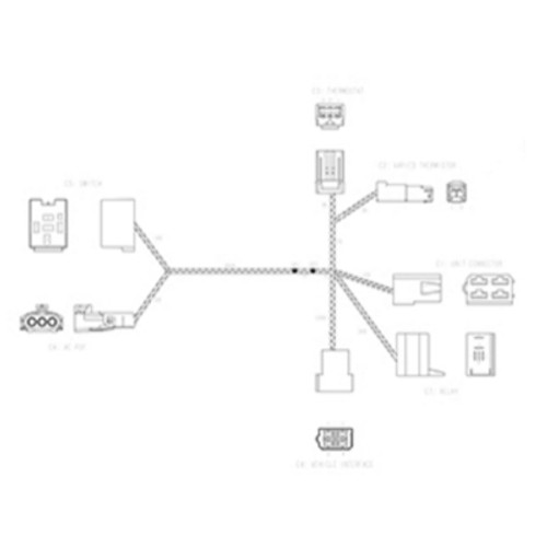 Kysor 4M Control Harness for 12V Kelvin A/C Only - BSP00001CONHAR