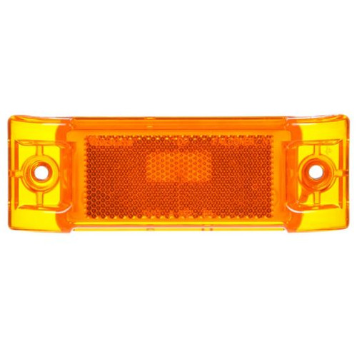Truck-Lite Super 21 Series 1 Bulb Yellow Rectangular Incandescent Reflectorized Marker Clearance Light Kit 12V - 21002Y